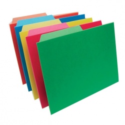 Esselte Fólder Color Intenso Emplayado, Paquete de 25 Piezas, Varios Colores 