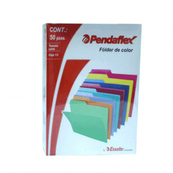 Esselte Fólder Paquete de 50 Piezas de Tamaño Carta, Rojo 