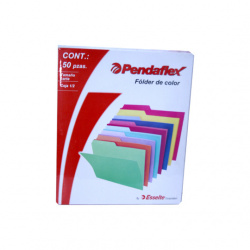 Esselte Fólder Surtido Ejecutivo, Paquete de 50 Piezas de Tamaño Carta 