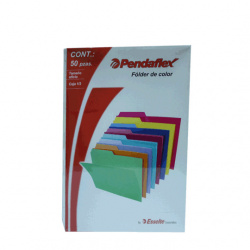 Esselte Fólder C1050, Paquete de 50 Piezas de Tamaño Oficio, Rojo 