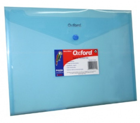 Esselte Sobre Portadocumentos F412A, hasta 15 Hojas de Tamaño Carta, Azul 