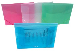 Esselte Portadocumentos F623B, Cierre Elástico, hasta 30 Hojas de Tamaño Carta, Blanco 