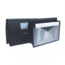 Esselte Portadocumentos F880 con Expansión hasta 8, Cierre Elástico, Tamaño Carta, Negro 