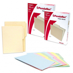 Esselte Pendaflex Fólder M0025 1/2, Paquete de 25 Piezas de Tamaño Carta, Crema 
