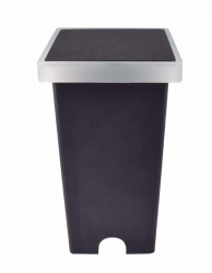 Estevez Lámpara LED para Piso Empotrable 19210, Exteriores, Luz Cálida, 2W, 210 Lúmenes, Negro 