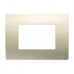 Estevez Placa de Pared 2573-PT, 3 Puertos, Platino 