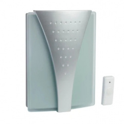 Estevez Timbre Digital D5620W, Inalámbrico, 3 Tonos, Plata 