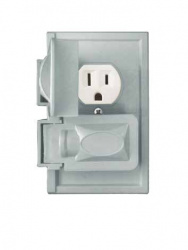 Estevez Placa de Intemperie para Contacto DUP-IP-1522, 2 Puertos, Gris 