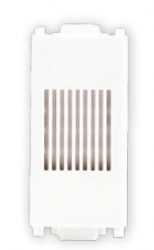 Estevez Zumbador E90116, 1 Módulo, 127 - 250V, Blanco 