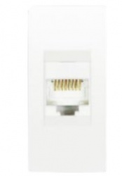 Estevez Placa de Pared N1118.6-BL, Cat 6, 1 Puerto, Blanco 