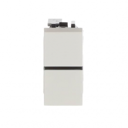 Estevez Interruptor Sencillo N2102 BL, 2 Vías, 16A, Blanco 