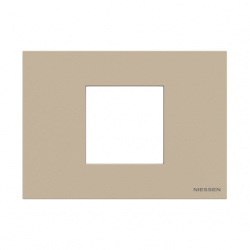 Estevez Placa de Pared N2472-CV, 2 Puertos, Champán 