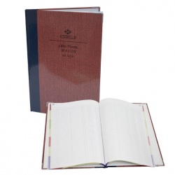 Estrella Libro Florete Mayor con Columnas, 96 Hojas, Azul/Marrón 