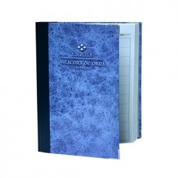 Estrella Cuaderno de Bitacora de Obra, 96 Hojas, Azul 