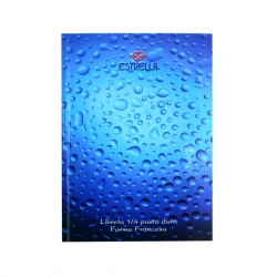 Estrella Cuaderno Pasta Dura Forma Francesa de Cuadro Chico 5mm, 96 Hojas 