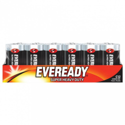 Eveready Pila Carbon Zinc C, 1.5V, 12 Piezas 