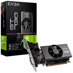 Tarjeta de Video EVGA NVIDIA GeForce GT 730, 2GB 64-bit GDDR5, PCI Express 2.0 - Incluye Bracket Low Profile 