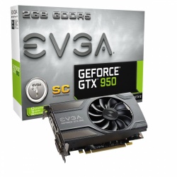 Tarjeta de Video EVGA NVIDIA GeForce GTX 950 SC GAMING, 2GB 128-bit GDDR5, PCI Express 3.0 x16 