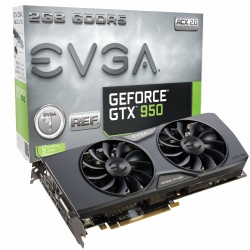 Tarjeta de Video EVGA NVIDIA GeForce GTX 950 Gaming ACX 2.0, 2GB 128-bit GDDR5, PCI Express 3.0 x16 