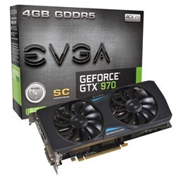 Tarjeta de Video EVGA NVIDIA GeForce GTX 970 SC+ GAMING ACX 2.0, 4GB 256-bit GDDR5, PCI Express 3.0 