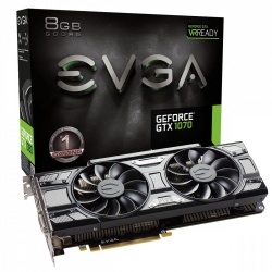Tarjeta de Video EVGA NVIDIA GeForce GTX 1070, 8GB 256-bit GDDR5, PCI Express 3.0 