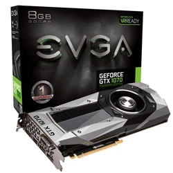 Tarjeta de Video EVGA NVIDIA GeForce GTX 1070 Founders Edition, 8GB 256-bit GDDR5, PCI Express 3.0 