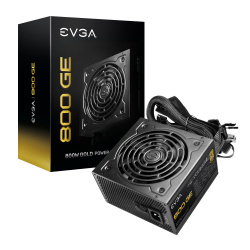 Fuente de Poder EVGA 800 GE 80 PLUS Gold, 24-pin ATX, 120mm, 800W 