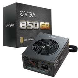 Fuente de Poder EVGA 850 GQ 80 PLUS Gold, 24-pin ATX, 135mm, 850W 