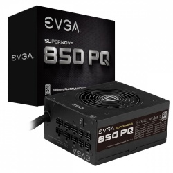 Fuente de Poder EVGA SuperNOVA 850 PQ 80 PLUS Gold, 24-pin ATX, 135mm, 850W 