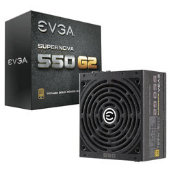 ﻿Fuente de Poder EVGA SuperNOVA 550 G2 80 PLUS Gold, 24-pin ATX, 550W 