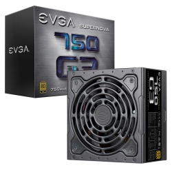 Fuente de Poder EVGA 220-G3-0750-X1 80 PLUS Gold, Modular, 24-pin ATX, 120mm, 750W  