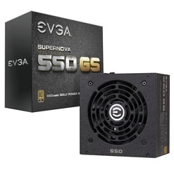 Fuente de Poder EVGA SuperNOVA 550 GS 80 PLUS Gold, 24-pin ATX, 120mm, 550W 