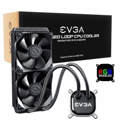 EVGA CLC 240 RGB LED Enfriamiento Liquido para CPU, 120mm, 500-2400RPM 