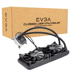 EVGA CLC 280 Enfriamiento Liquido para CPU, 2x 140mm, 600-2200RPM 