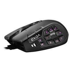 Mouse Gamer Ergonómico EVGA Óptico X15 MMO, Alámbrico, USB, 16000DPI, Negro 