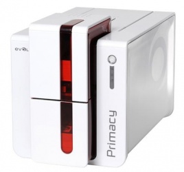 Evolis Primacy Impresora para Tarjetas PVC Dúplex, 300 x 300 DPI, USB 1.1, Blanco/Rojo 