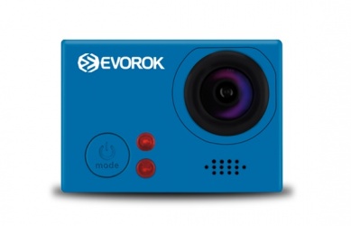 Cámara Deportiva Evorok Enjoy, 5MP, HD-Ready, SD max. 32GB, Negro/Azul - Resistente al Agua 