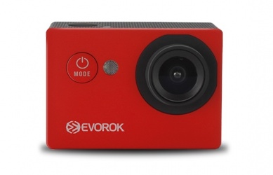 Cámara Deportiva Evorok Enjoy II, 2'', 12MP, Full HD, SD max. 32GB, Rojo 
