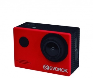 Cámara Deportiva Evorok Enjoy III, 16MP, Full HD, SD max. 32GB, Negro/Rojo 