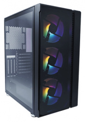 Gabinete Evotec EV-1021, Mini-Tower, ATX/Micro-ATX/Mini-ITX, USB 2.0/3.0, sin Fuente, 3 Ventiladores Instalados, Negro 