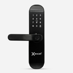 Excel Cerradura Inteligente con Teclado Touch EXC-202, Negro, Compatible con iOS/Android 