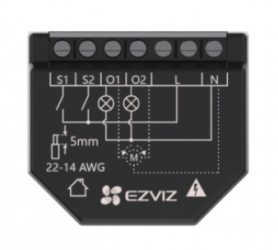 Ezviz Relevador de Relevador inteligente CST36, Entrada 100 - 240V 50/60Hz, -20 - 50 °C  