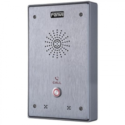 Fanvil Intercomunicador I12-01P, 2 líneas SIP, Altavoz, Alámbrico, Gris 