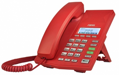 Fanvil Teléfono IP X3R, 2 Líneas, 4 Teclas Programables, Rojo 