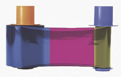 Cinta Fargo YMCK, Amarillo/Magenta/Cyan/Negro, 87mm x 100 Metros, para HDP6600 