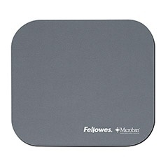 Mousepad Fellowes 5934001, 8 x 9cm, Grosor 1mm, Gris 