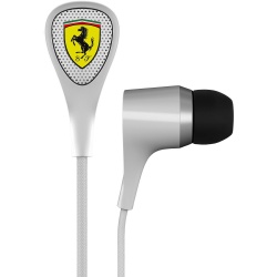 Ferrari Audífonos Intrauriculares con Micrófono s100i, Alámbrico, 3.5mm, Blanco 