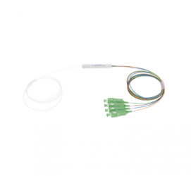 Fiberhome Cable Fibra Óptica Divisor Splitter Óptico PLC 1x4 SC/APC, Verde 