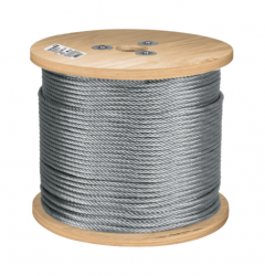 Fiero Bobina de Cable Flexible de Acero, 1/4