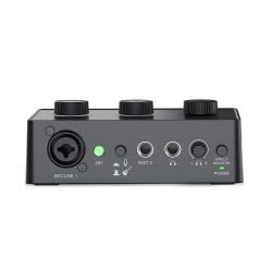 Fifine Interfaz de Audio SC1, USB-C, XLR, 48V, Negro 